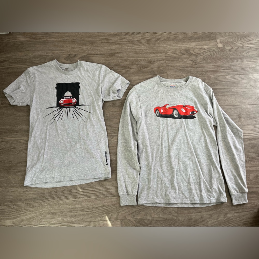 Blipshift Gray Car T-Shirt Bundle Lot of 2